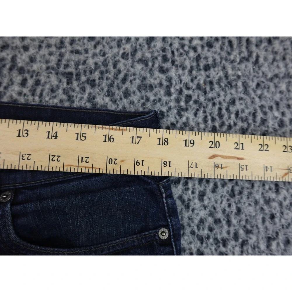 Levis‎ 597 Low Boot Jeans Mens 34x32 Dark Blue Bootcut Stretch